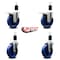 Service Caster 5'' Solid Poly Swivel 1-1/2'' Expanding Stem Caster Set 2 Total Lock Brakes, 4PK SCC-EXTTL20S514-SPUS-2-S-2-112 - alternate 2